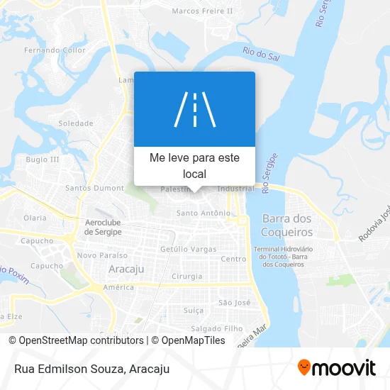 Rua Edmilson Souza mapa