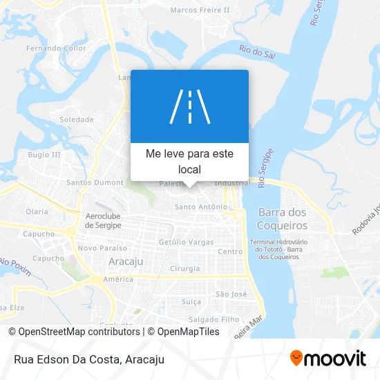 Rua Edson Da Costa mapa