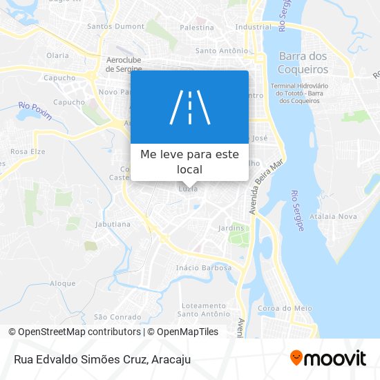 Rua Edvaldo Simões Cruz mapa