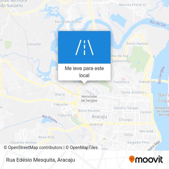 Rua Edésio Mesquita mapa