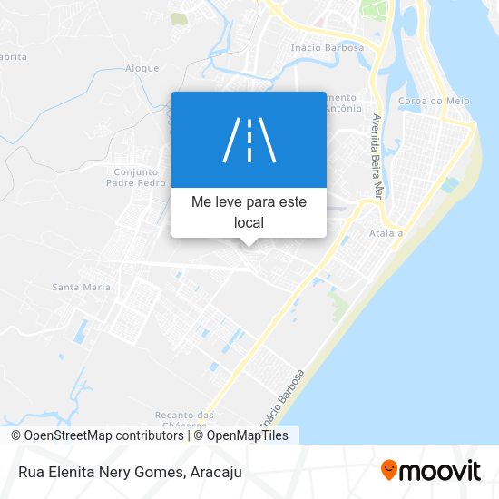 Rua Elenita Nery Gomes mapa