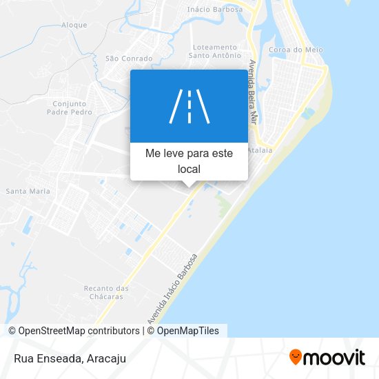 Rua Enseada mapa