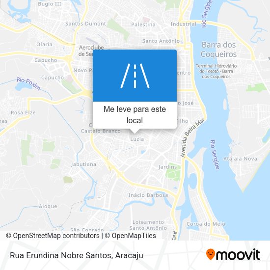 Rua Erundina Nobre Santos mapa