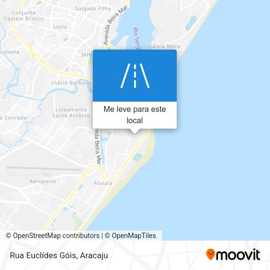 Rua Euclídes Góis mapa