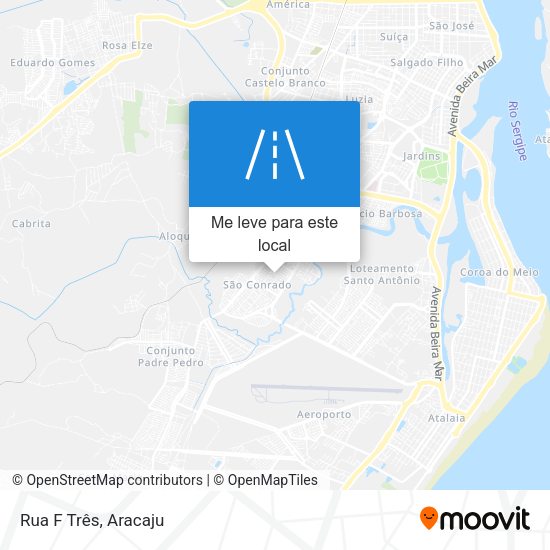 Rua F Três mapa