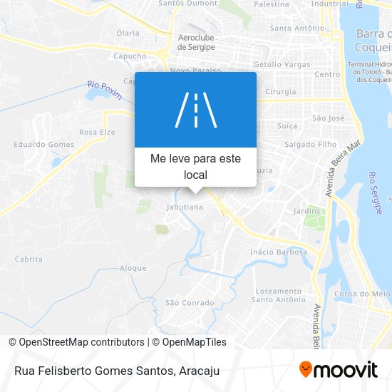 Rua Felisberto Gomes Santos mapa