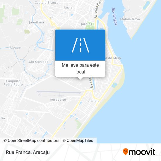Rua Franca mapa