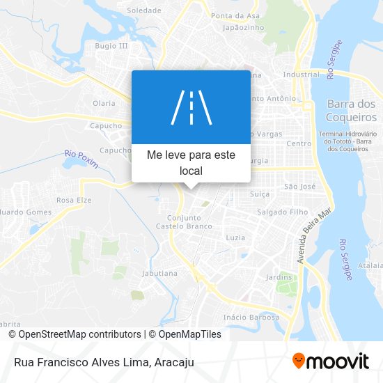Rua Francisco Alves Lima mapa