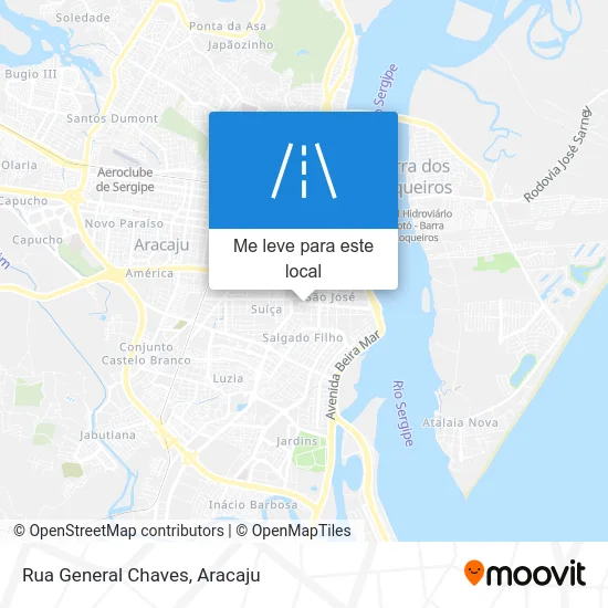 Rua General Chaves mapa