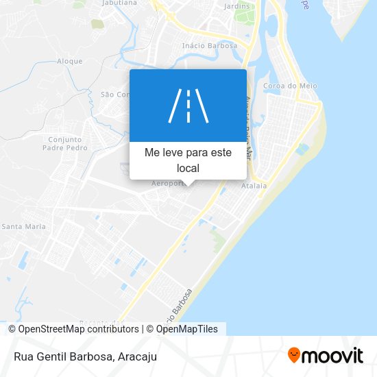 Rua Gentil Barbosa mapa
