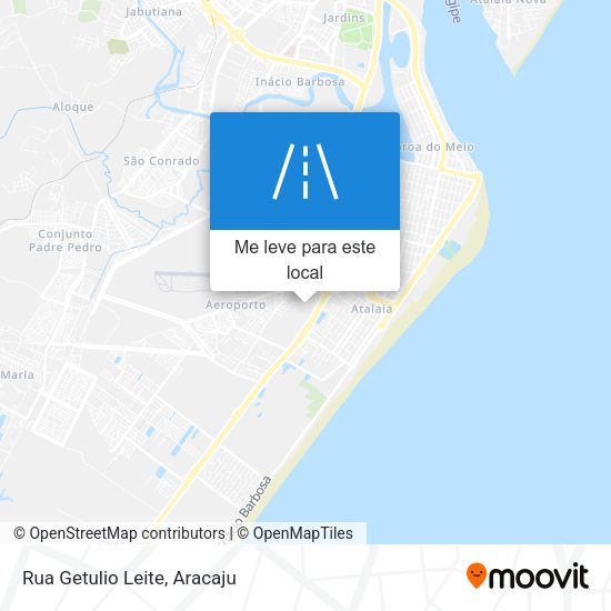 Rua Getulio Leite mapa