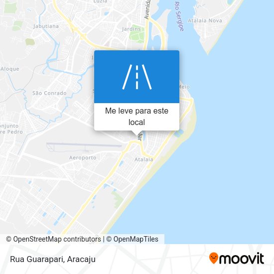 Rua Guarapari mapa