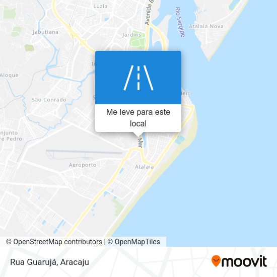 Rua Guarujá mapa