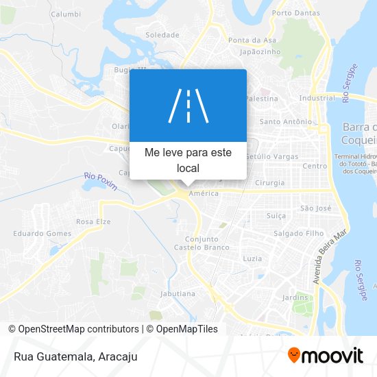 Rua Guatemala mapa