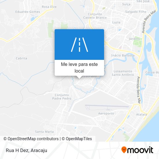 Rua H Dez mapa
