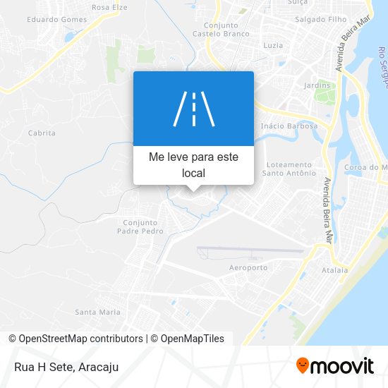 Rua H Sete mapa