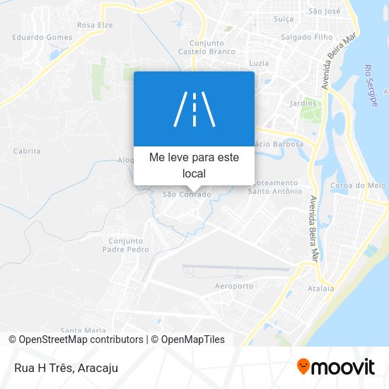 Rua H Três mapa