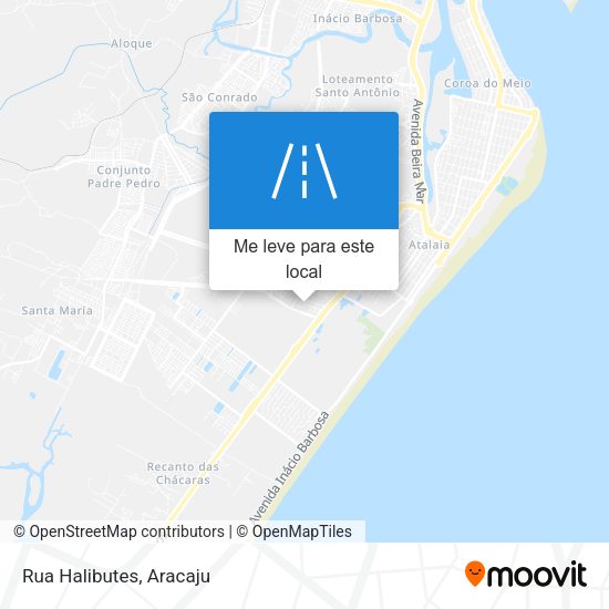 Rua Halibutes mapa