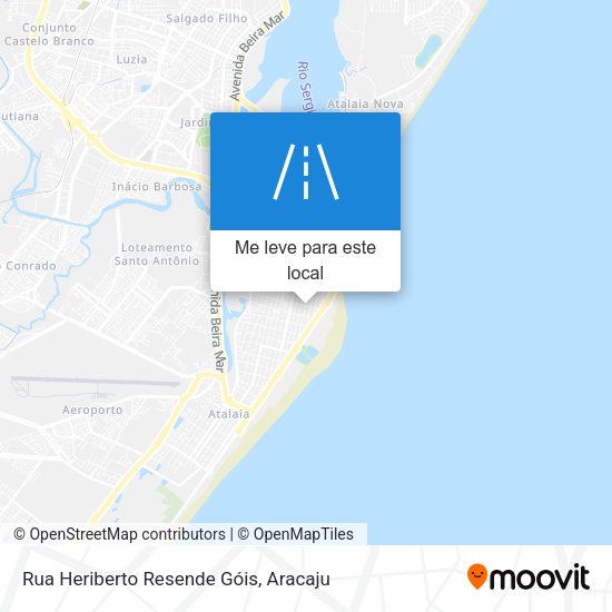 Rua Heriberto Resende Góis mapa