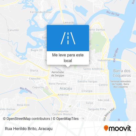 Rua Herildo Brito mapa