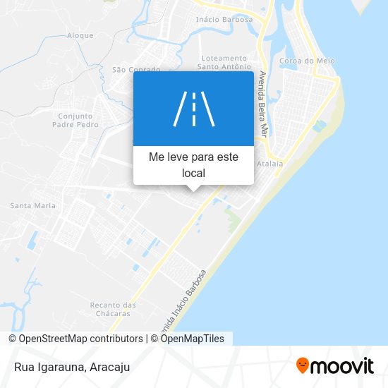 Rua Igarauna mapa