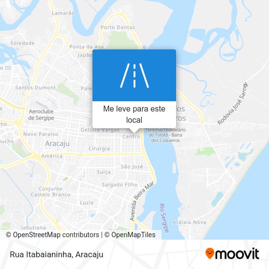 Rua Itabaianinha mapa