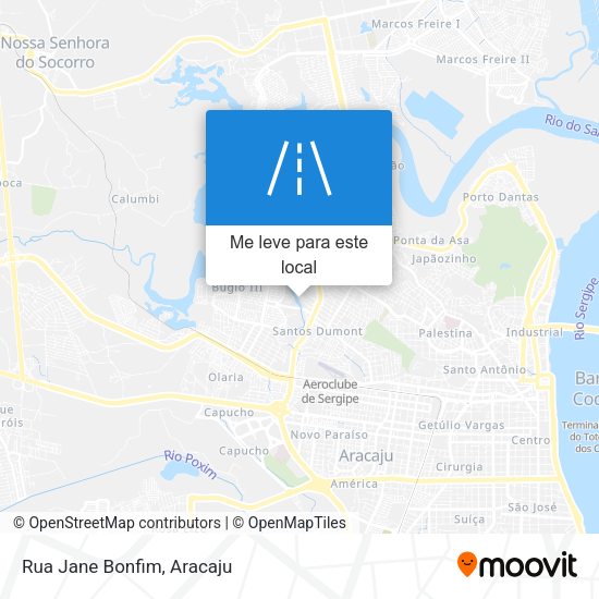 Rua Jane Bonfim mapa