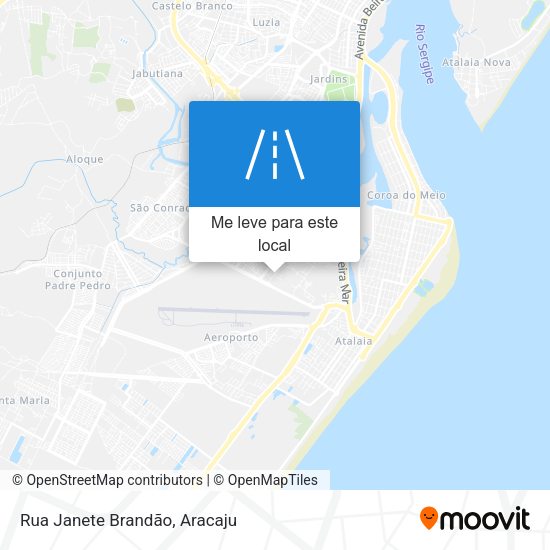 Rua Janete Brandão mapa