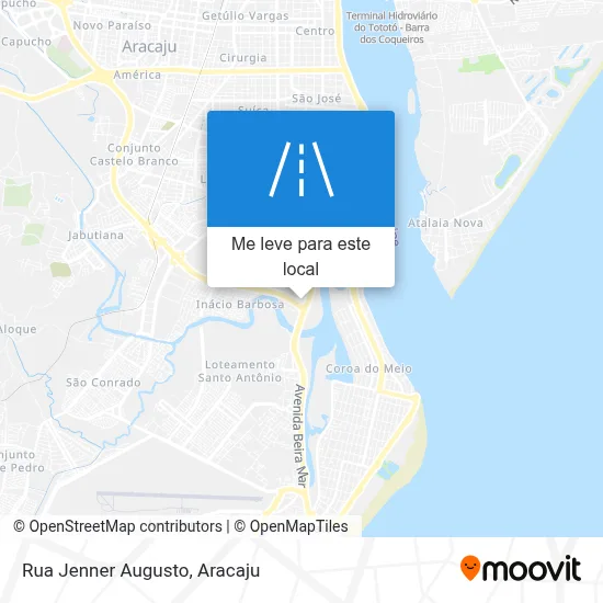 Rua Jenner Augusto mapa