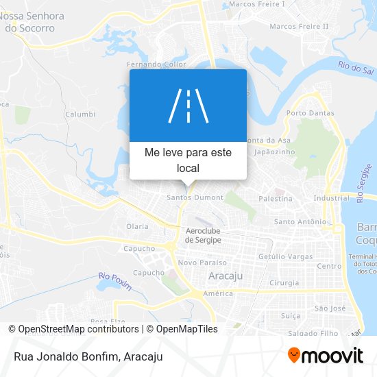 Rua Jonaldo Bonfim mapa