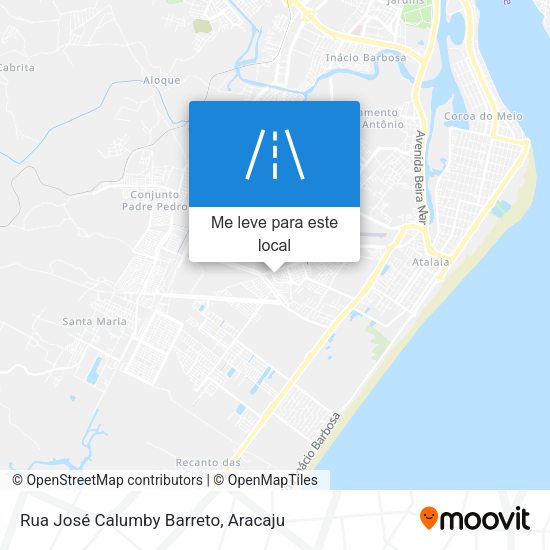 Rua José Calumby Barreto mapa
