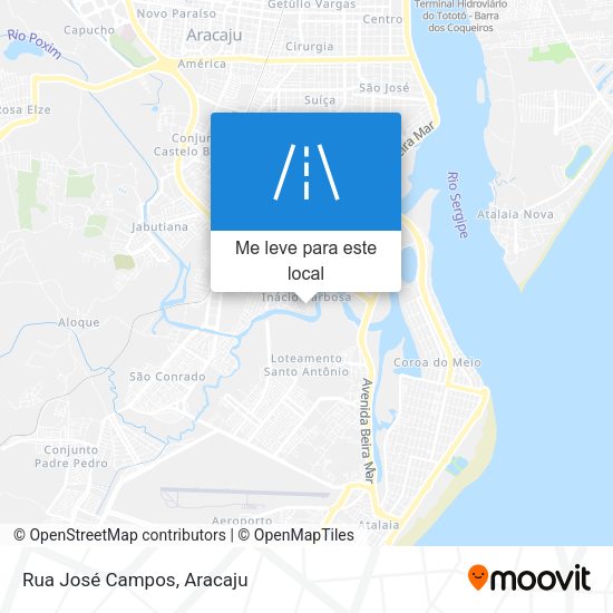 Rua José Campos mapa
