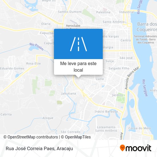 Rua José Correia Paes mapa