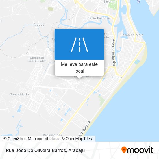 Rua José De Oliveira Barros mapa