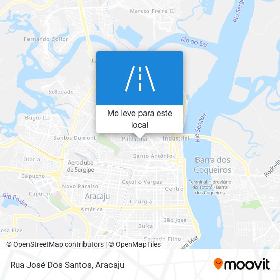 Rua José Dos Santos mapa