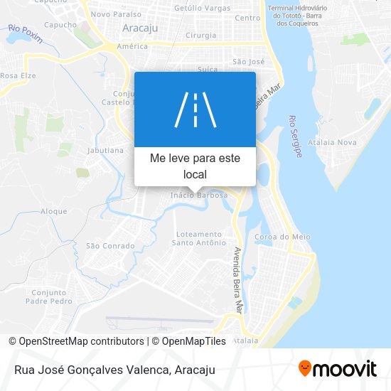 Rua José Gonçalves Valenca mapa