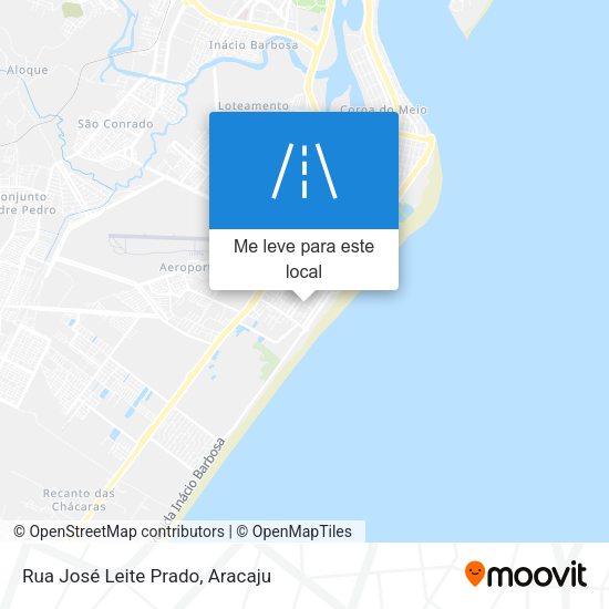 Rua José Leite Prado mapa