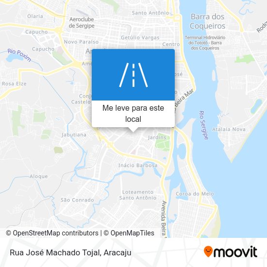Rua José Machado Tojal mapa