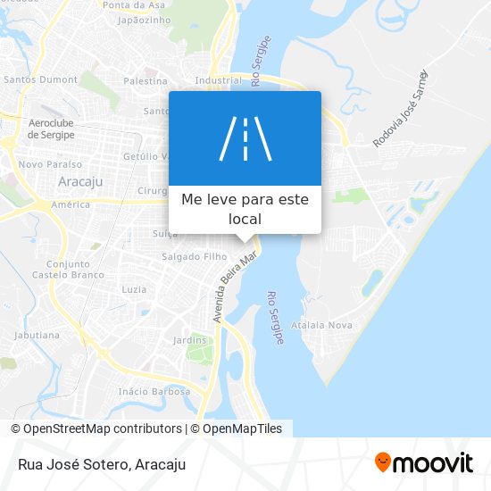 Rua José Sotero mapa