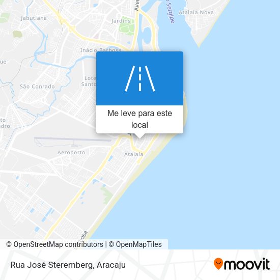 Rua José Steremberg mapa