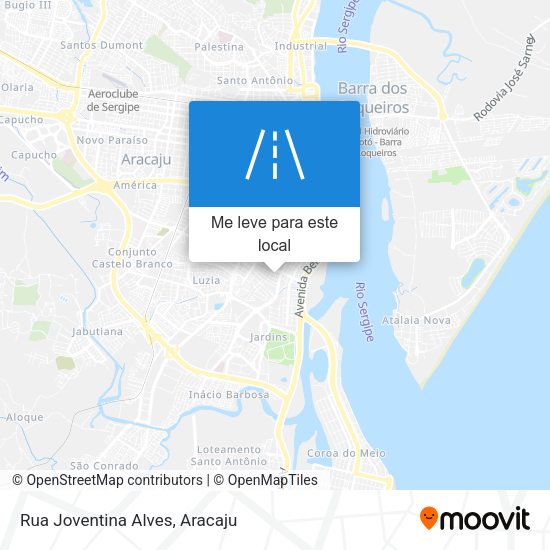 Rua Joventina Alves mapa