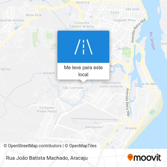 Rua João Batista Machado mapa