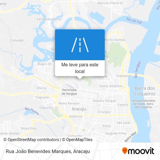 Rua João Benevides Marques mapa