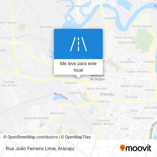 Rua João Ferreira Lima mapa
