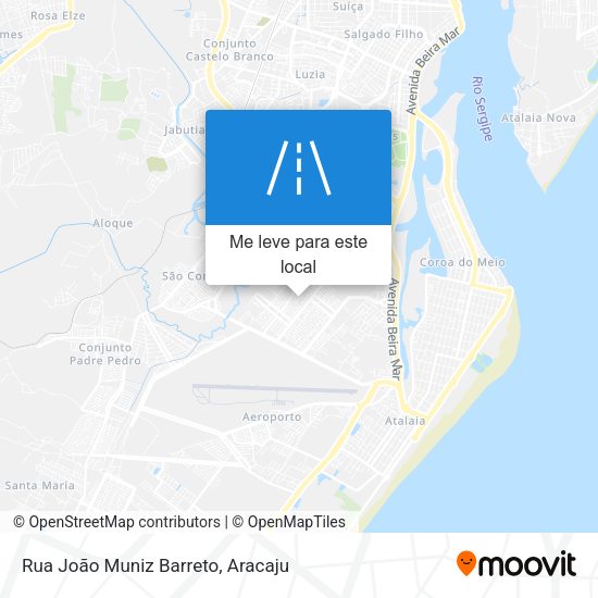 Rua João Muniz Barreto mapa