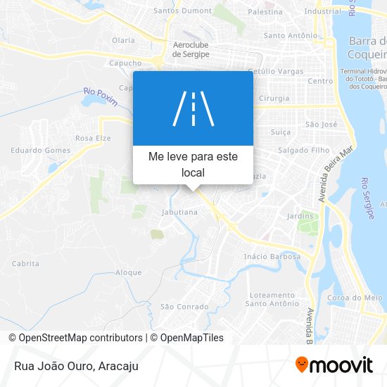 Rua João Ouro mapa