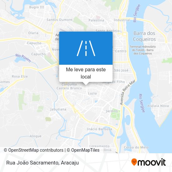 Rua João Sacramento mapa