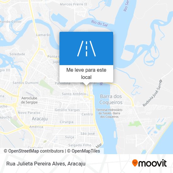 Rua Julieta Pereira Alves mapa