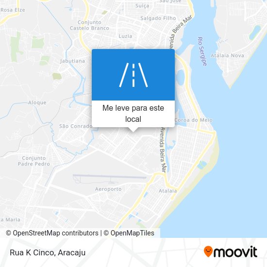 Rua K Cinco mapa