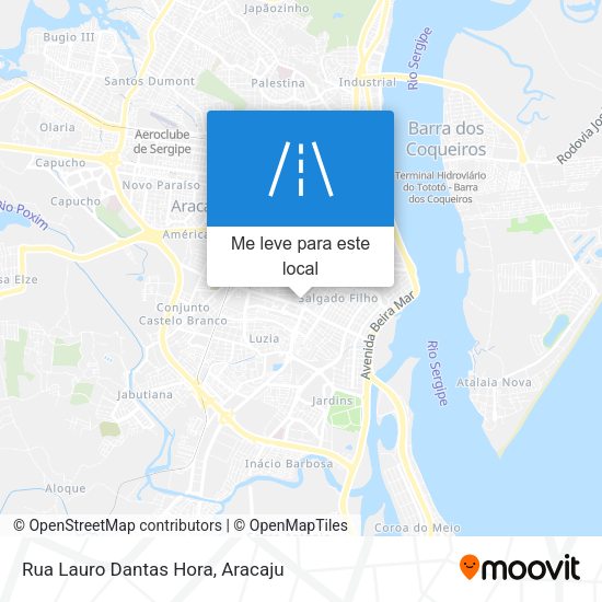 Rua Lauro Dantas Hora mapa